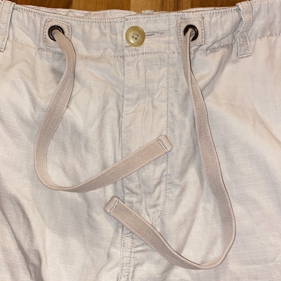 J Crew Light Tan 100% Cotton Deep Buttoned Pockets with Drawstring Waist- 35” - Picture 2 of 10